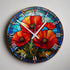 Poppy Suncatcher Effect Clock